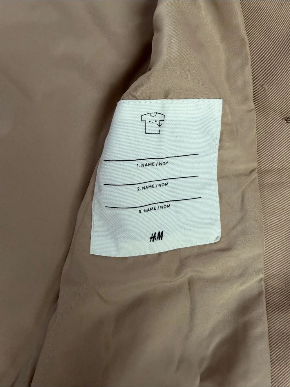 H&M short trench coat